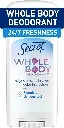 Secret Whole Body Deodorant Stick for Women