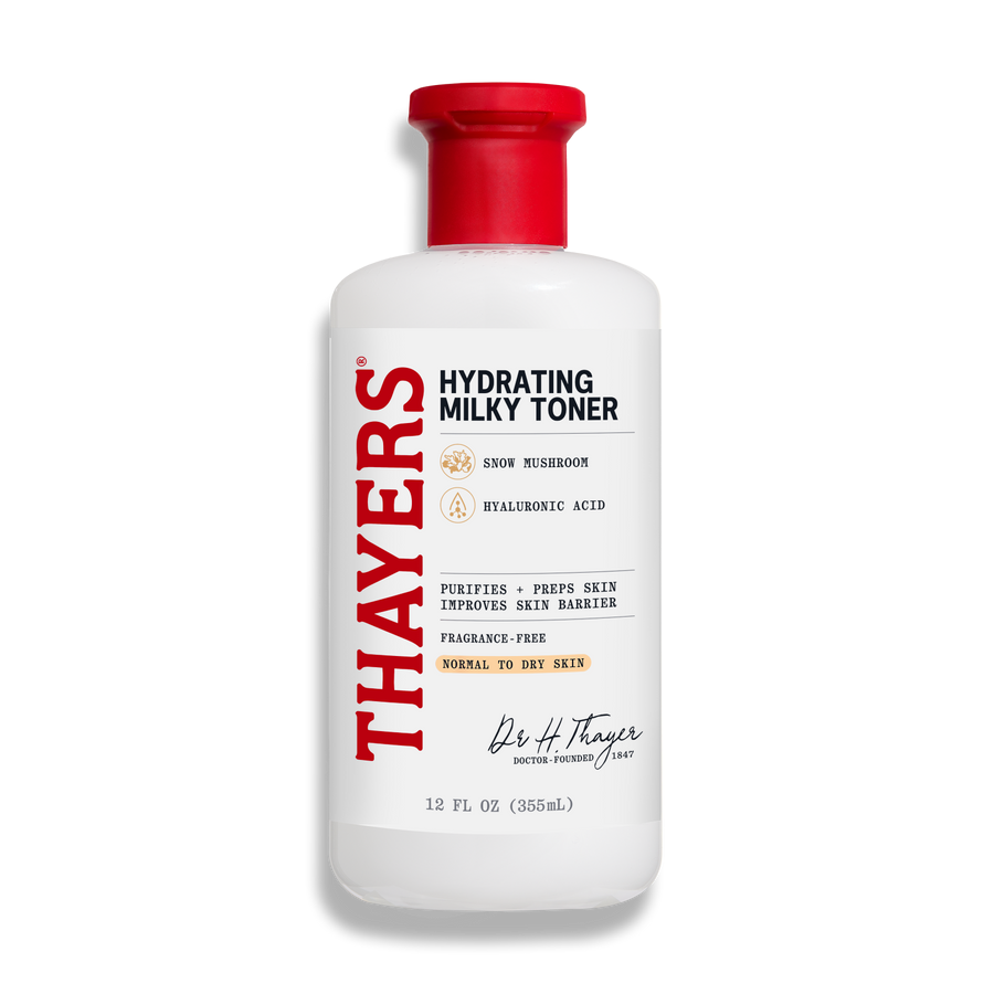 THAYERS Milky Face Toner Skin Care with Snow Mushroom and Hyaluronic Acid