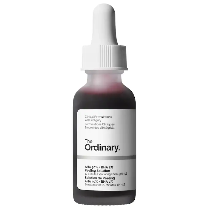 The Ordinary AHA 30% + BHA 2% Peeling Solution, Advanced Exfoliating Peel for Brighter Skin
