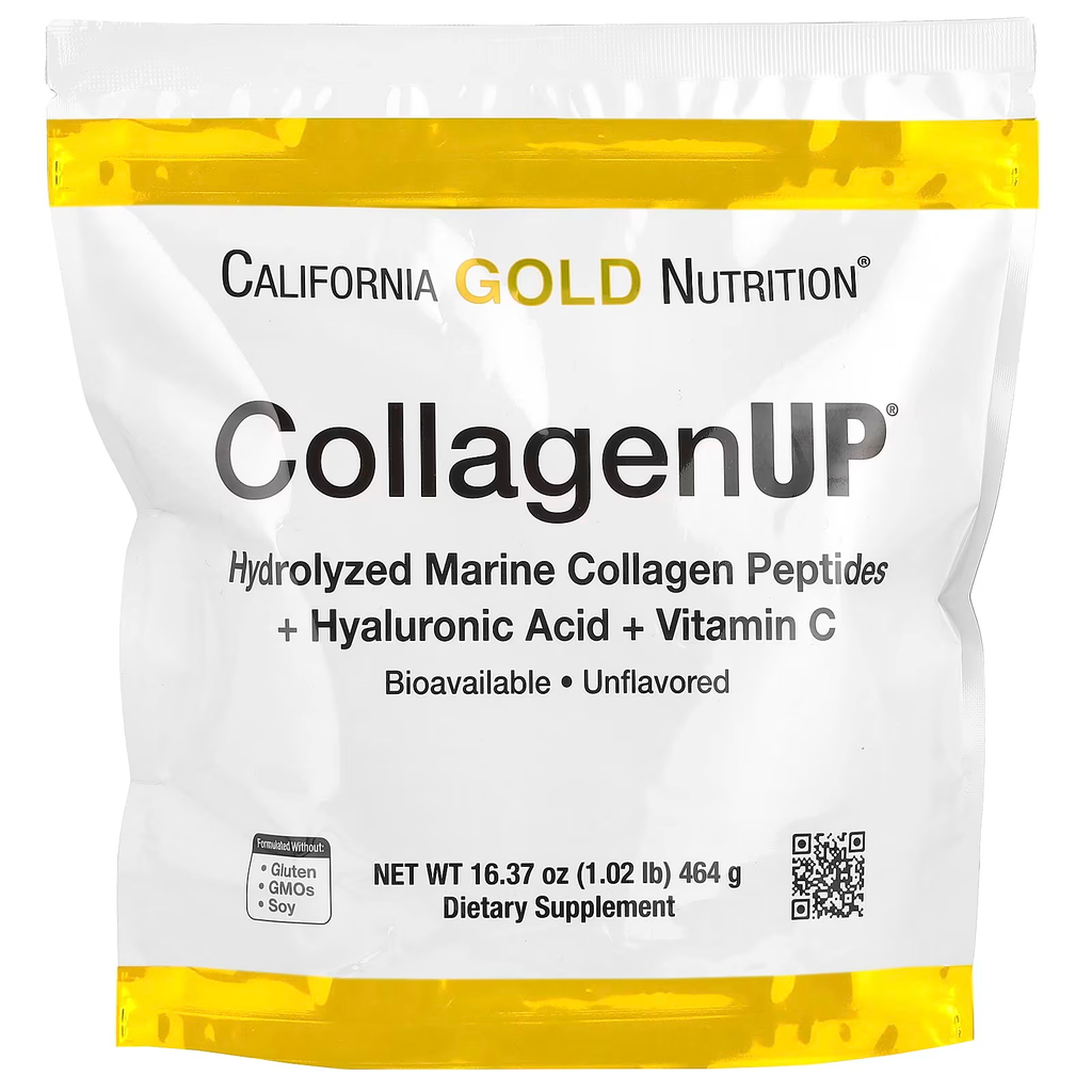 California Gold Nutrition CollagenUP®, Hydrolyzed Marine Collagen Peptides (1.02 lb -464 g)