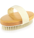 POPCHOSE Dry Brushing Body Brush, Natural Bristle Dry Skin Exfoliating