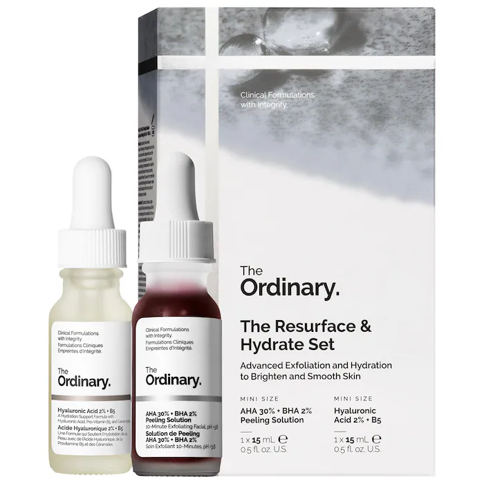 The Ordinary 
The Resurface & Hydrate Set with Hyaluronic Acid + AHA