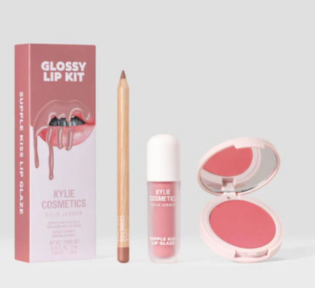 KYLIE glossy lip kit & hybrid blush duo