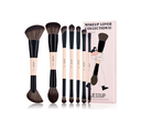 Jessup Makeup Brushes Set 7pcs Double Sided Makeup Brushes