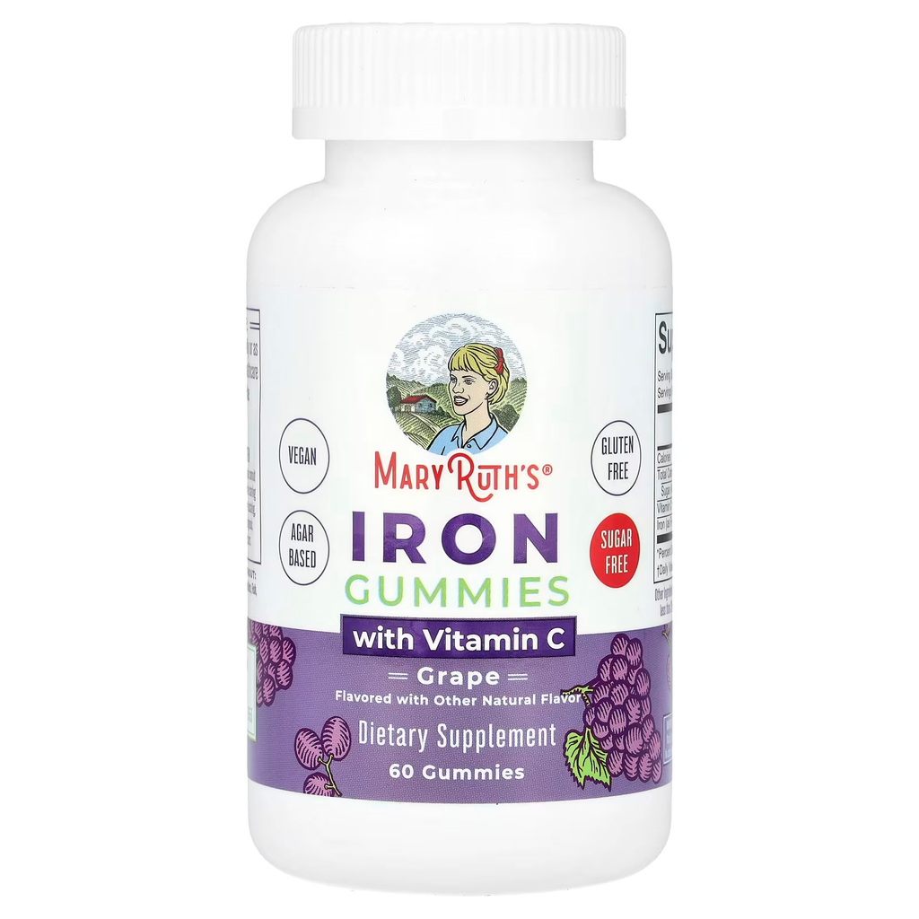 MaryRuth's Iron Gummies with Vitamin C, Grape