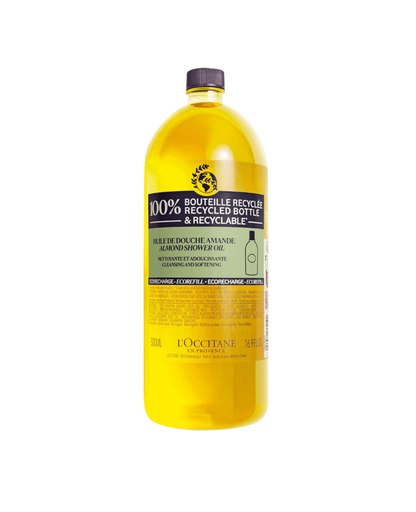 L’Occitane Cleansing And Softening Refillable Shower Oil With Almond oil