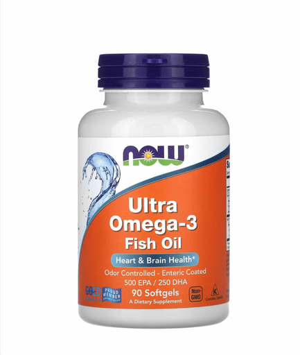 Now Foods Ultra Omega-3 Fish Oil, 90 Softgels