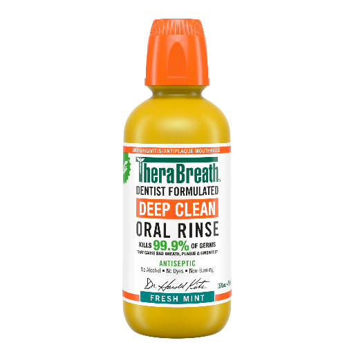 TheraBreath Deep Clean Mouthwash fresh mint