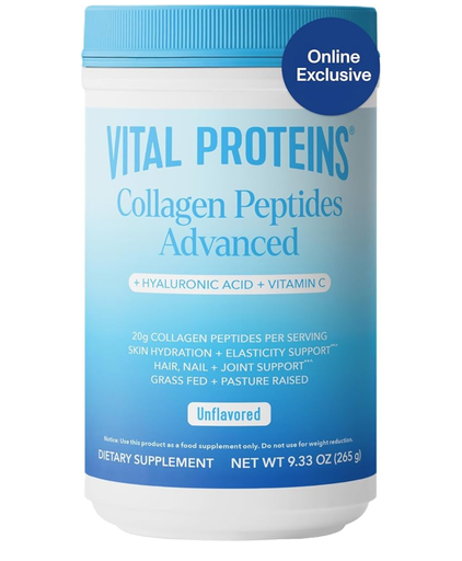 Vital Proteins Collagen Peptides Powder Advanced with Hyaluronic Acid & Vitamin C