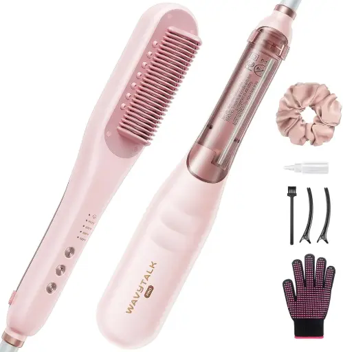 Wavytalk Pro Steam Hair Straightener Brush,