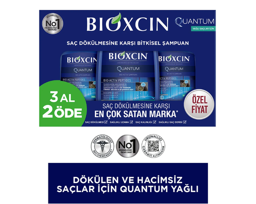Bioxcin Quantum Şampuan 3 Al 2 Öde Yağlı Saçlar Için-