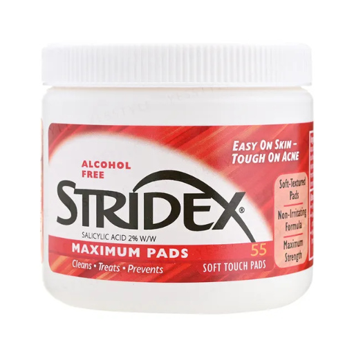 STRIDEX Maximum 2% Salicylic Acid Soft Touch Pads