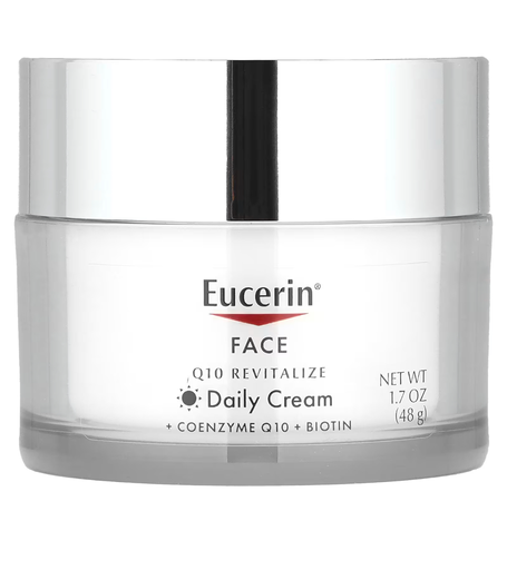 Eucerin Face, Q10 Revitalize Daily Cream, Fragrance Free,