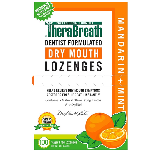 TheraBreath Dry Mouth Lozenges, Mandarin Mint