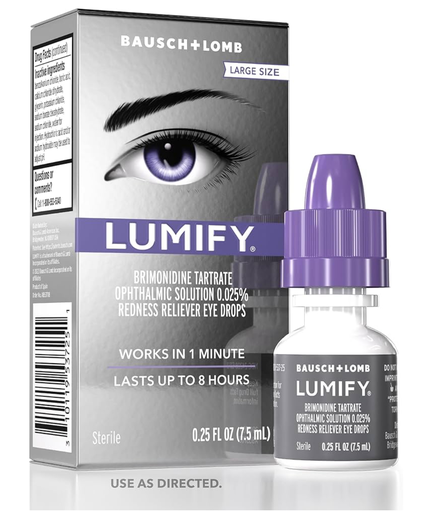 LUMIFY Eye Drops for Red Eyes, Redness Reliever for Brighter Looking Eyes