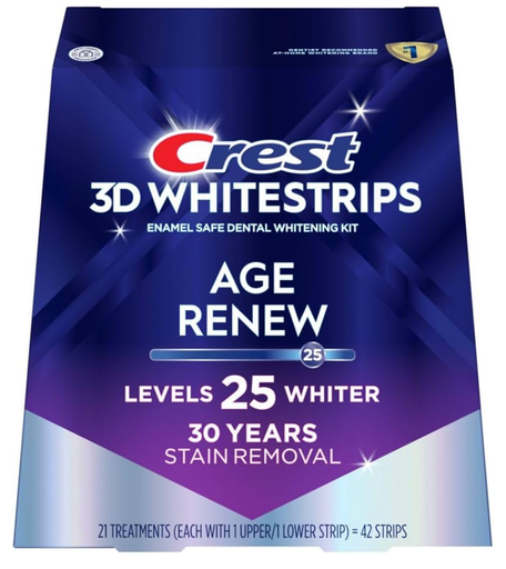 Crest 3D Whitestrips Age Renew – Teeth Whitening Kit