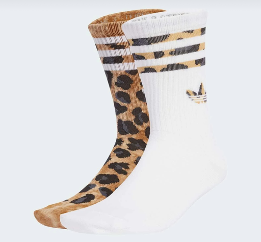 adidas Leopard Crew Socks 2 Pairs