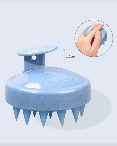 Silicone Shampoo Brush Scalp Massager Comb Body Massage