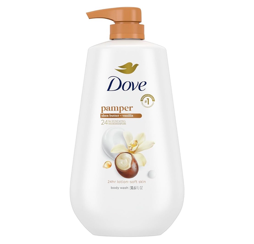 Dove Body Wash with Pump Pamper Shea Butter & Vanilla 