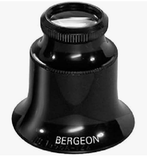 Bergeon 1458-A-15 Watchmakers Double Lens Eyeglass Loupe 15x Magnification
