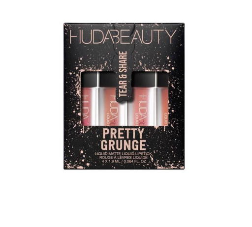 Huda beauty  Pretty Grunge Liquid Matte Lip Quad 